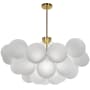 Dainolite Miles 8 Light 36" Wide Abstract Chandelier Aged Brass