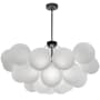 Dainolite Miles 8 Light 36" Wide Abstract Chandelier Matte Black