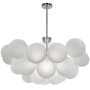 Dainolite Miles 8 Light 36" Wide Abstract Chandelier Polished Chrome