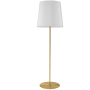 Dainolite Drum 69" Tall Floor Lamp Aged Brass / White