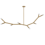 Dainolite Morgan 8 Light 60" Wide Abstract Chandelier Aged Brass