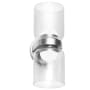 Dainolite Nadine 12" Tall Wall Sconce Polished Chrome