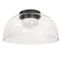Dainolite Nadine 12" Wide Flush Mount Ceiling Fixture Matte Black