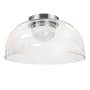 Dainolite Nadine 12" Wide Flush Mount Ceiling Fixture Polished Chrome