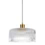 Dainolite Nadine 12" Wide Pendant Aged Brass / Clear