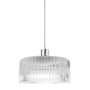Dainolite Nadine 12" Wide Pendant Polished Chrome / Clear