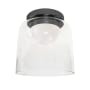 Dainolite Nadine 7" Wide Flush Mount Ceiling Fixture Matte Black