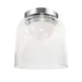 Dainolite Nadine 7" Wide Flush Mount Ceiling Fixture Polished Chrome