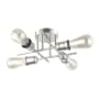 Dainolite Nebraska 4 Light 18" Wide Semi-Flush Ceiling Fixture Burnished Chrome