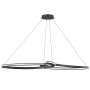 Dainolite Nola 60" Wide Abstract Linear Pendant Matte Black