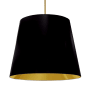 Dainolite Oversized Drum 26" Wide Pendant Black / Gold