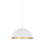 Dainolite Ofelia 16" Wide Pendant Matte White / Gold