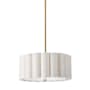 Dainolite Pacifica 3 Light 16" Wide Pendant Flax / Aged Brass
