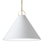Dainolite Princeton 32" Wide Pendant Aged Brass / White