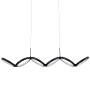 Dainolite Philo 40" Wide LED Suspension Linear Pendant Matte Black