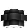 Dainolite Phlox 4 Light 28" Wide Pendant Matte Black / Black