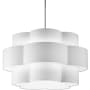Dainolite Phlox 4 Light 28" Wide Pendant Polished Chrome / White