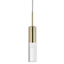 Dainolite Palmer 3" Wide Mini Pendant Aged Brass