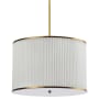 Dainolite Prudy 4 Light 24" Wide Pendant White / Aged Brass