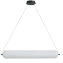 Dainolite Peri 42" Wide LED Linear Pendant Clear / Matte Black