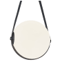 Dainolite Persis 12" Wide LED Pendant White / Matte Black
