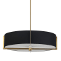 Dainolite Preston 4 Light 21" Wide Pendant Aged Brass / Black