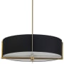 Dainolite Preston 4 Light 26" Wide Pendant Aged Brass / Black