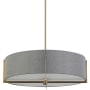 Dainolite Preston 4 Light 26" Wide Pendant Aged Brass / Grey