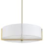 Dainolite Preston 4 Light 26" Wide Pendant Aged Brass / White