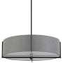 Dainolite Preston 4 Light 26" Wide Pendant Matte Black / Grey