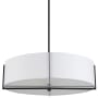 Dainolite Preston 4 Light 26" Wide Pendant Matte Black / White