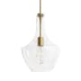 Dainolite Petalite 10" Wide Pendant Aged Brass
