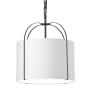 Dainolite Quincy 18" Wide Pendant White / Black