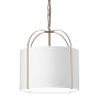 Dainolite Quincy 18" Wide Pendant White / Gold