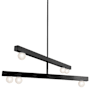 Dainolite Raleigh 6 Light 30" Wide Abstract Chandelier with White Glass Shades Matte Black / White