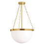 Dainolite Rhonda 16" Wide Pendant Aged Brass