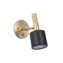 Matte Black / Aged Brass
