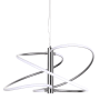 Dainolite Romy 24" Wide LED Abstract Chandelier Polished Chrome