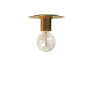 Dainolite Roswell 8" Wide Semi-Flush Ceiling Fixture Aged Brass