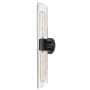 Dainolite Samantha 2 Light 5" Tall Wall Sconce Matte Black