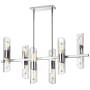Dainolite Samantha 12 Light 40" Wide Linear Chandelier Polished Chrome