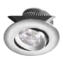 Dainolite LED Integrated Recessed Fixture 3.5" Adjustable Recessed Trim Anodized Aluminum