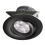 Dainolite LED Integrated Recessed Fixture 3.5" Adjustable Recessed Trim Black