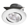 Dainolite LED Integrated Recessed Fixture 3.5" Adjustable Recessed Trim White