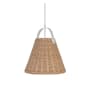 Dainolite Shenandoah 13" Wide Pendant Natural / Matte White