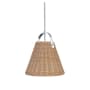 Dainolite Shenandoah 13" Wide Pendant Natural / Polished Chrome