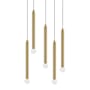 Dainolite Sanya 5 Light 24" Wide Multi Light Pendant Aged Brass