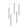 Dainolite Sanya 5 Light 24" Wide Multi Light Pendant Polished Chrome