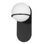 Dainolite Sofia 12" Tall Wall Sconce Matte Black / White