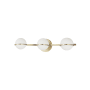 Dainolite Sofia 3 Light 23" Wide Bathroom Vanity Light Aged Brass